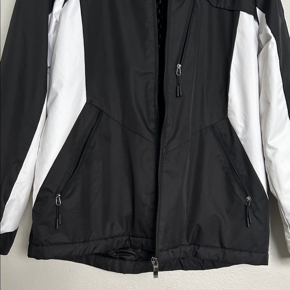 ZeroXposur Black White Ski Jacket Women’s M Cozy Coat - Picture 8 of 11